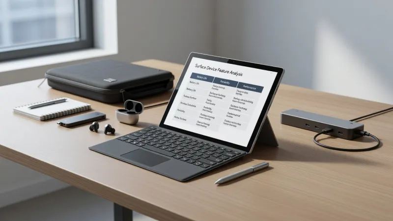 comparisons and contrasts surface devices